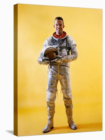 Mercury Astronaut Gordon Cooper Wearing a Spacesuit-null-Stretched Canvas