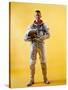 Mercury Astronaut Gordon Cooper Wearing a Spacesuit-null-Stretched Canvas