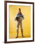 Mercury Astronaut Gordon Cooper Wearing a Spacesuit-null-Framed Photo