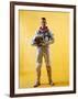 Mercury Astronaut Gordon Cooper Wearing a Spacesuit-null-Framed Photo