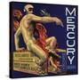 Mercury Brand - Redlands, California - Citrus Crate Label-Lantern Press-Stretched Canvas