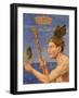 Mercury from 'Festkalender' Published in Leipzig C.1910-Hans Thoma-Framed Giclee Print