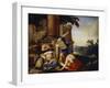 Mercury Giving the Child Bacchus to the Nymphs of Nysa, 1638-Laurent de La Hyre-Framed Giclee Print