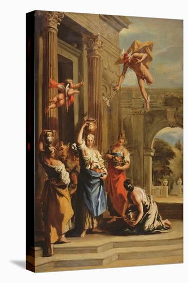 Mercury, Herse and Aglauros-Sebastiano Ricci-Stretched Canvas