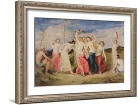 Mercury Instructing the Nymphs in Dance, 1848-Frederick Richard Pickersgill-Framed Giclee Print