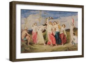 Mercury Instructing the Nymphs in Dance, 1848-Frederick Richard Pickersgill-Framed Giclee Print