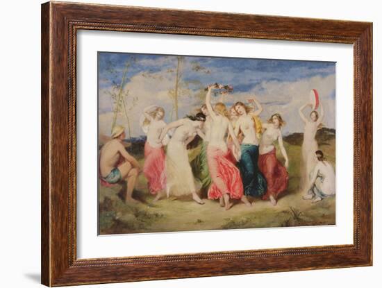 Mercury Instructing the Nymphs in Dance, 1848-Frederick Richard Pickersgill-Framed Giclee Print