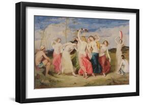 Mercury Instructing the Nymphs in Dance, 1848-Frederick Richard Pickersgill-Framed Giclee Print