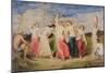 Mercury Instructing the Nymphs in Dance, 1848-Frederick Richard Pickersgill-Mounted Giclee Print