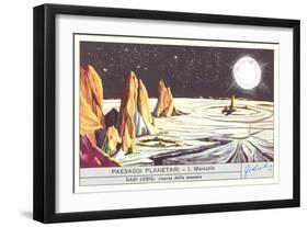 Mercury Landscape Trade Card-null-Framed Art Print