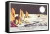 Mercury Landscape Trade Card-null-Framed Stretched Canvas