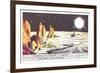 Mercury Landscape Trade Card-null-Framed Art Print