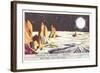 Mercury Landscape Trade Card-null-Framed Art Print