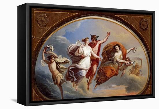 Mercury Leading Psyche to Olympus-Federico Maldarelli-Framed Stretched Canvas