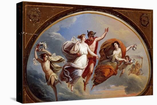 Mercury Leading Psyche to Olympus-Federico Maldarelli-Stretched Canvas