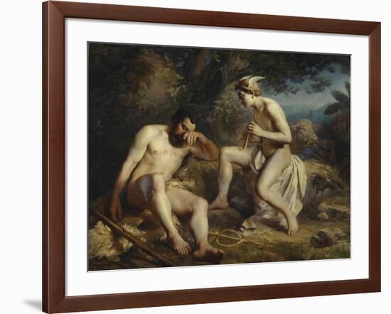 Mercury Lulling Argus to Sleep, 1864-Nikolai Andreyevich Koshelev-Framed Giclee Print