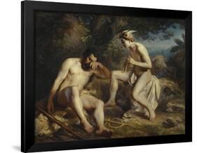 Mercury Lulling Argus to Sleep, 1864-Nikolai Andreyevich Koshelev-Framed Giclee Print