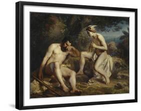 Mercury Lulling Argus to Sleep, 1864-Nikolai Andreyevich Koshelev-Framed Giclee Print