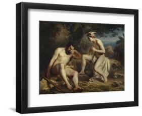 Mercury Lulling Argus to Sleep, 1864-Nikolai Andreyevich Koshelev-Framed Premium Giclee Print