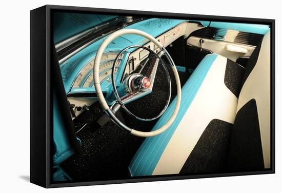 Mercury Monterey station wagon 1955-Simon Clay-Framed Stretched Canvas