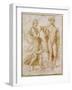 Mercury Offering the Cup of Immortality to Psyche-Raphael-Framed Giclee Print