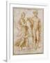 Mercury Offering the Cup of Immortality to Psyche-Raphael-Framed Giclee Print