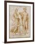 Mercury Offering the Cup of Immortality to Psyche-Raphael-Framed Giclee Print