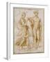 Mercury Offering the Cup of Immortality to Psyche-Raphael-Framed Giclee Print