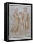 Mercury Offers the Cup of Immortality to Psyche-Giulio Romano-Framed Stretched Canvas