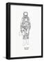 Mercury Pressure Suit - 1921-2016-null-Framed Poster