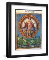 Mercury Rules Virgo-Science Source-Framed Giclee Print