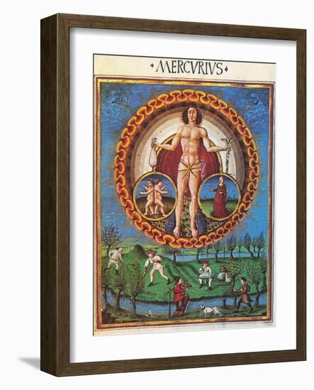 Mercury Rules Virgo-Science Source-Framed Giclee Print