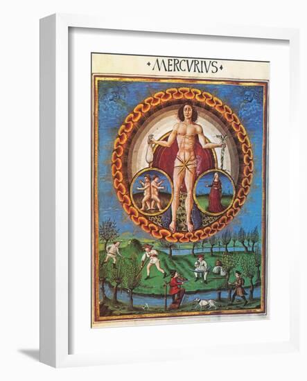 Mercury Rules Virgo-Science Source-Framed Giclee Print