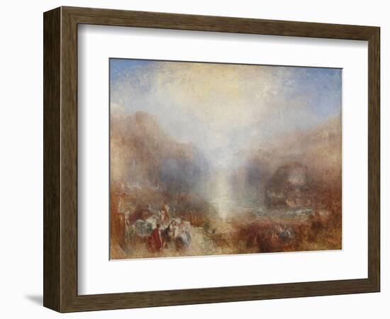 Mercury Sent to Admonish Aeneas-J. M. W. Turner-Framed Giclee Print