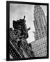 Mercury Statue and Chrysler Building-Chris Bliss-Framed Giclee Print