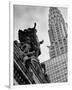 Mercury Statue and Chrysler Building-Chris Bliss-Framed Giclee Print