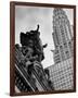 Mercury Statue and Chrysler Building-Chris Bliss-Framed Giclee Print