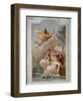 Mercury Urging Aeneas to Depart-Giambattista Tiepolo-Framed Giclee Print