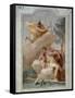 Mercury Urging Aeneas to Depart-Giambattista Tiepolo-Framed Stretched Canvas