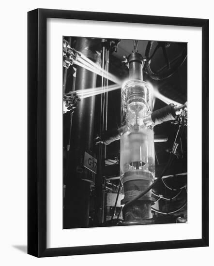 Mercury Vapor Tubes Being Made at a General Electric Plant-Andreas Feininger-Framed Photographic Print