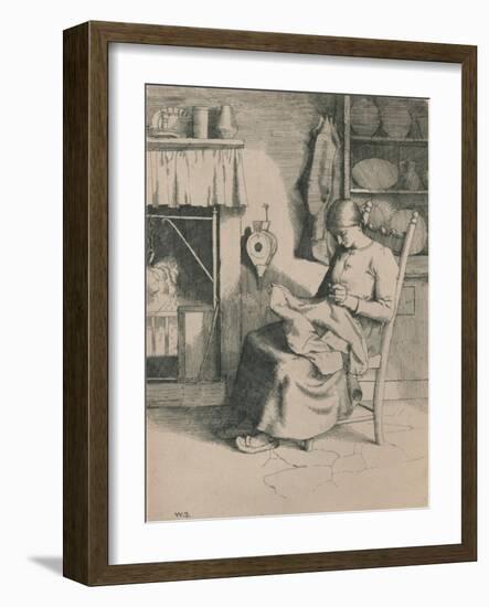 Mercy at Her Work, C1916-William Strang-Framed Giclee Print