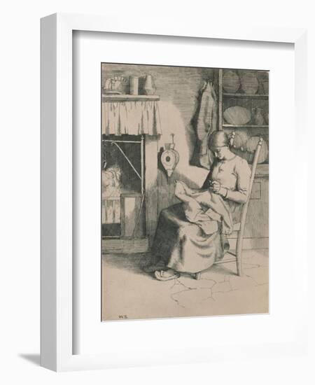 Mercy at Her Work, C1916-William Strang-Framed Giclee Print