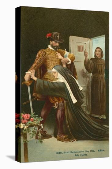 Mercy, Saint Bartholomew's Day, 1572-John Everett Millais-Stretched Canvas