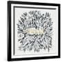 Merde – Black and Gold-Cat Coquillette-Framed Giclee Print