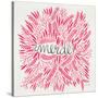 Merde – Pink-Cat Coquillette-Stretched Canvas