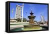 Merdeka Square Fountain, Kuala Lumpur, Malaysia, Southeast Asia, Asia-Richard Cummins-Framed Stretched Canvas