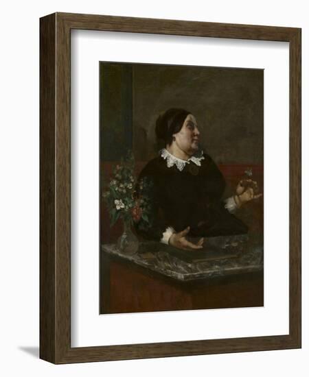 Mère Grégoire, 1855 and 1857-59-Gustave Courbet-Framed Giclee Print