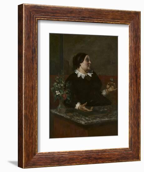 Mère Grégoire, 1855 and 1857-59-Gustave Courbet-Framed Giclee Print