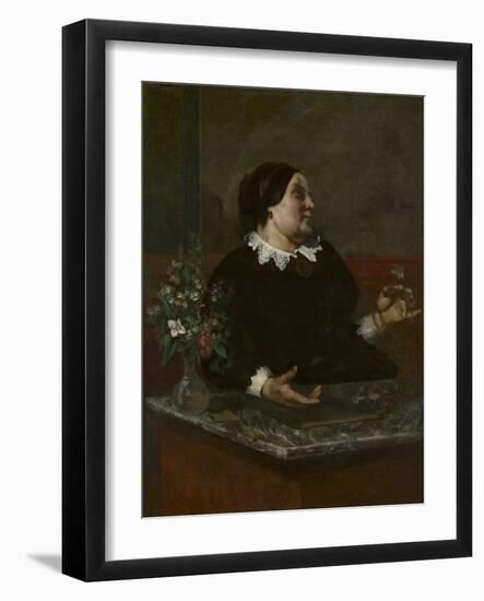 Mère Grégoire, 1855 and 1857-59-Gustave Courbet-Framed Giclee Print