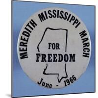 Meredith Mississippi March Button-David J. Frent-Mounted Photographic Print